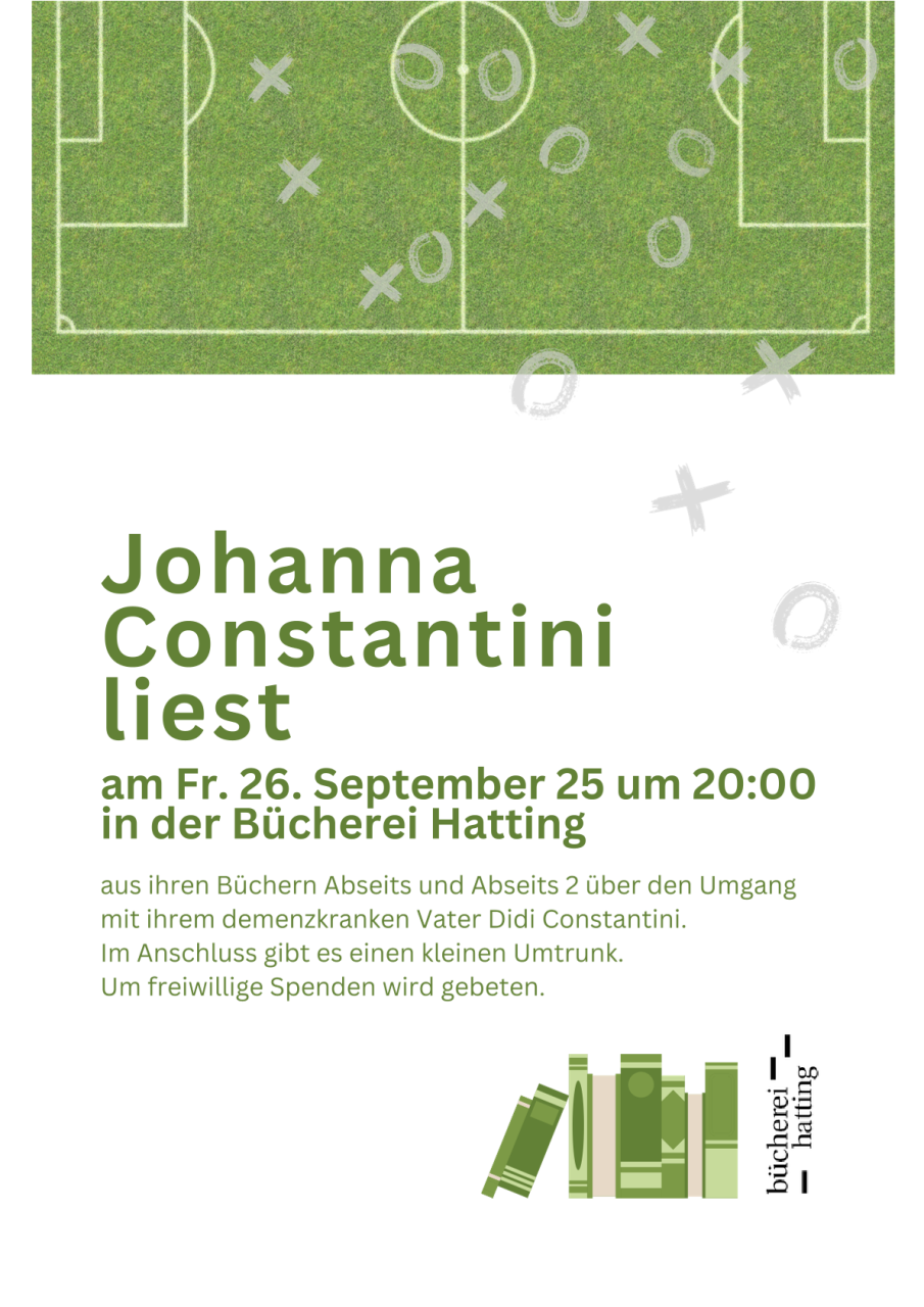 Plakat Lesung mit Johanna Constantini 26.06.25